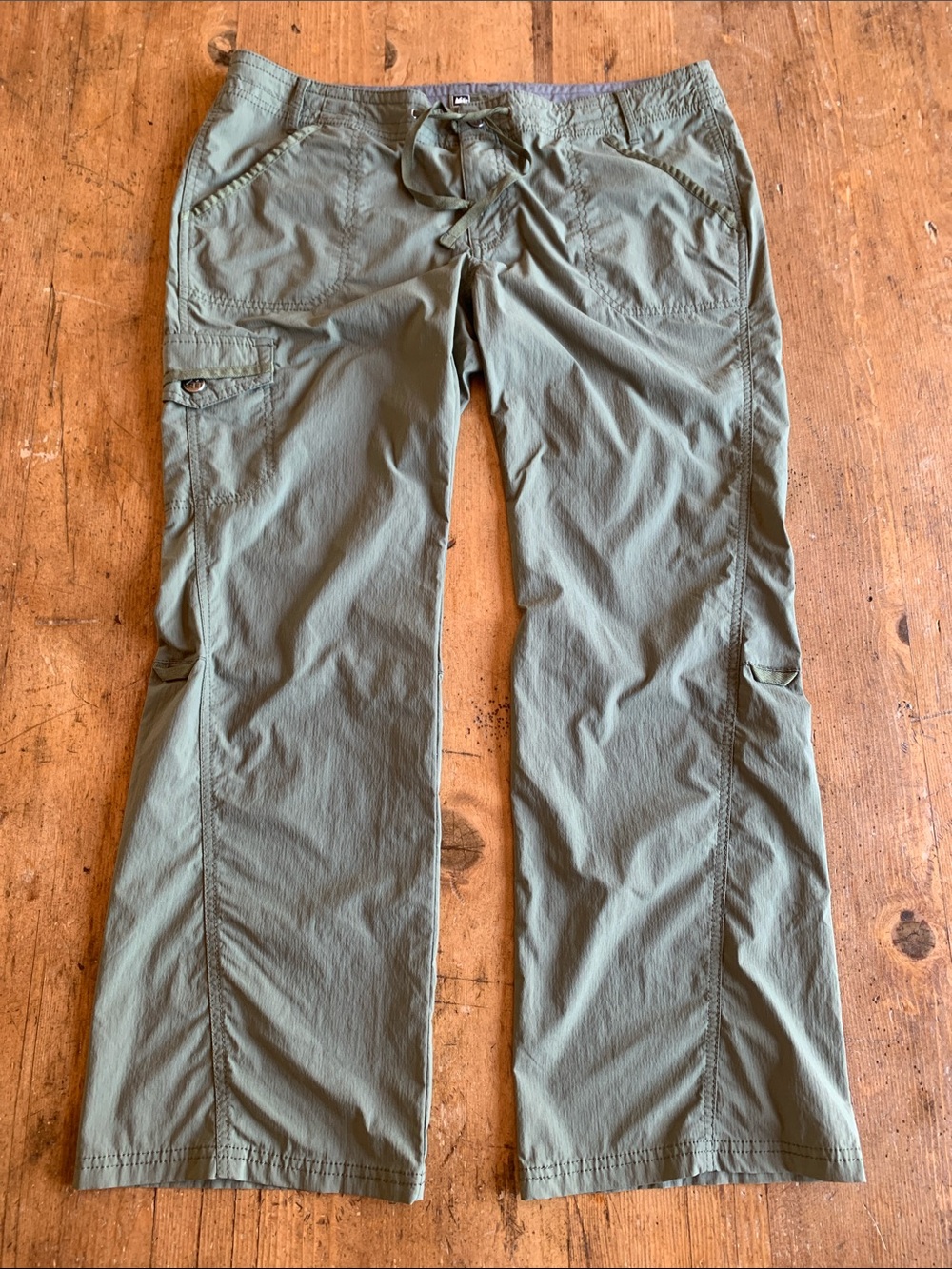 REI Olive Green Women's Cargo Track Pants